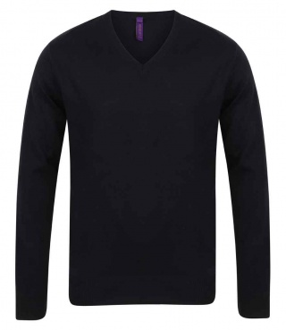 Henbury H720 Lightweight Cotton Acrylic V Neck Sweater